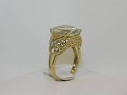 Beautiful 10K Gold Topaz and Tanzanite Ring,  Retail $550.00