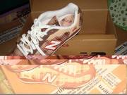 Orange,  Brown and White New Balance Shoes