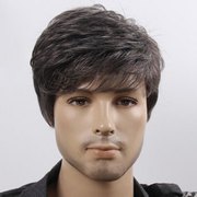 Synthetic Silky Straight Wave wig for men